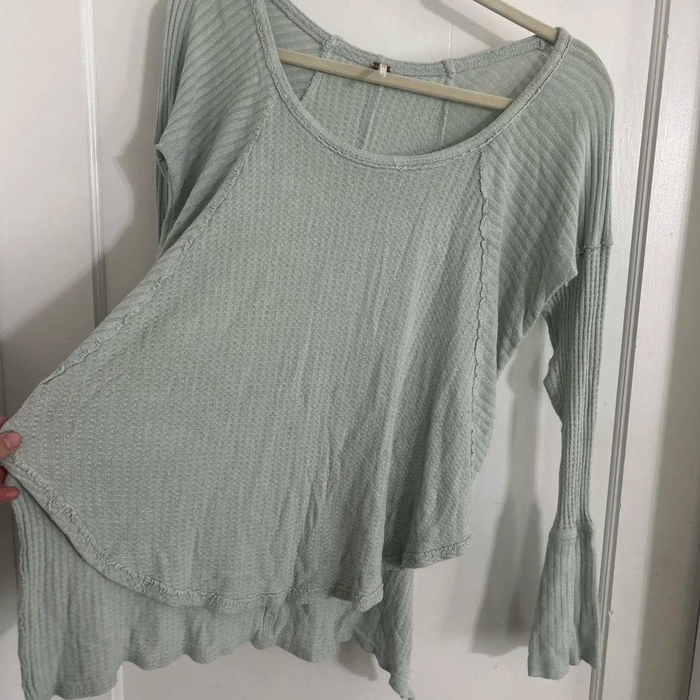 Free People Seafoam Long Sleeve Top - Picture 3 of 5